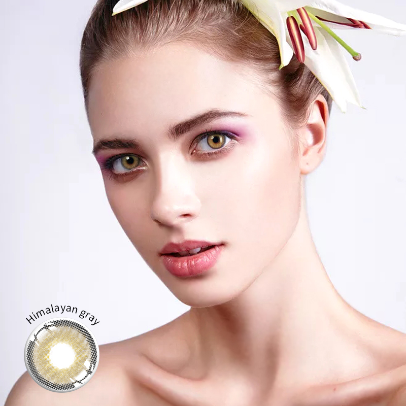 Natural Looking Gemstone Green Contact Lens For Brown Eyes 14.0mm
