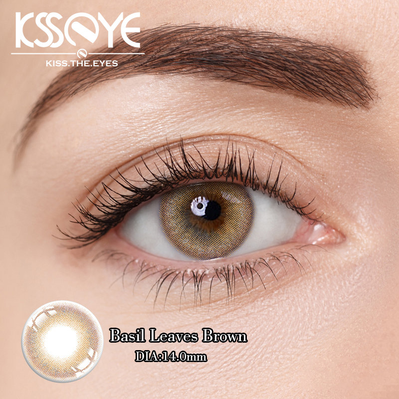 14.0mm Natural Looking Magic colored Brown Contact Lens Without Prescription