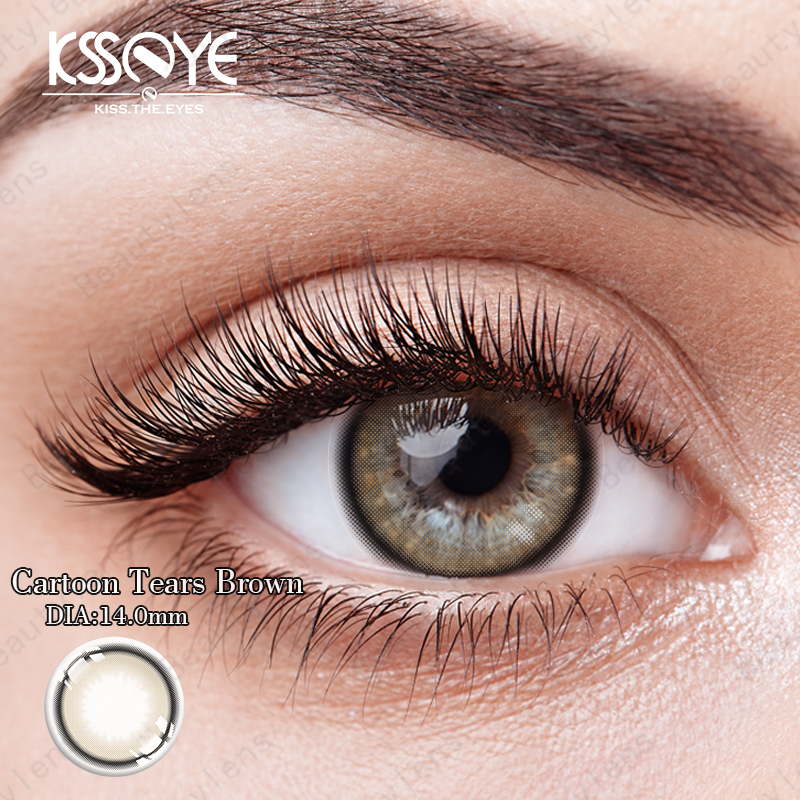 KSSEYE Soft Tinted Prescription Daily Colored Contacts For Dark Eyes