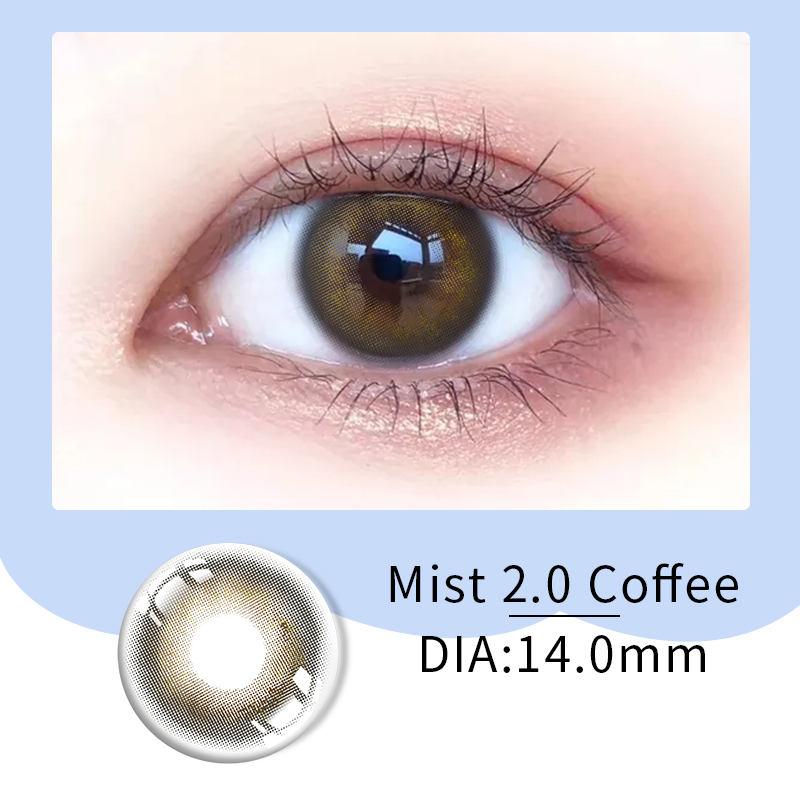 Ukrainian Monica Russian Brown Colored Contacts Lenses Yearly