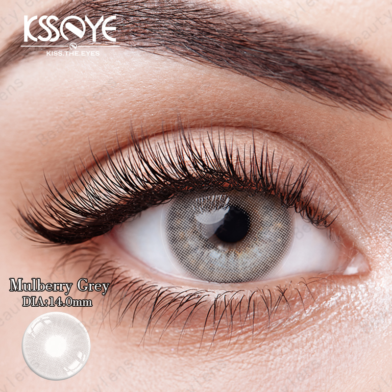 ISO13485 Brand Contact Lenses Grey Eye Contacts For Brown Eyes 4 Tone