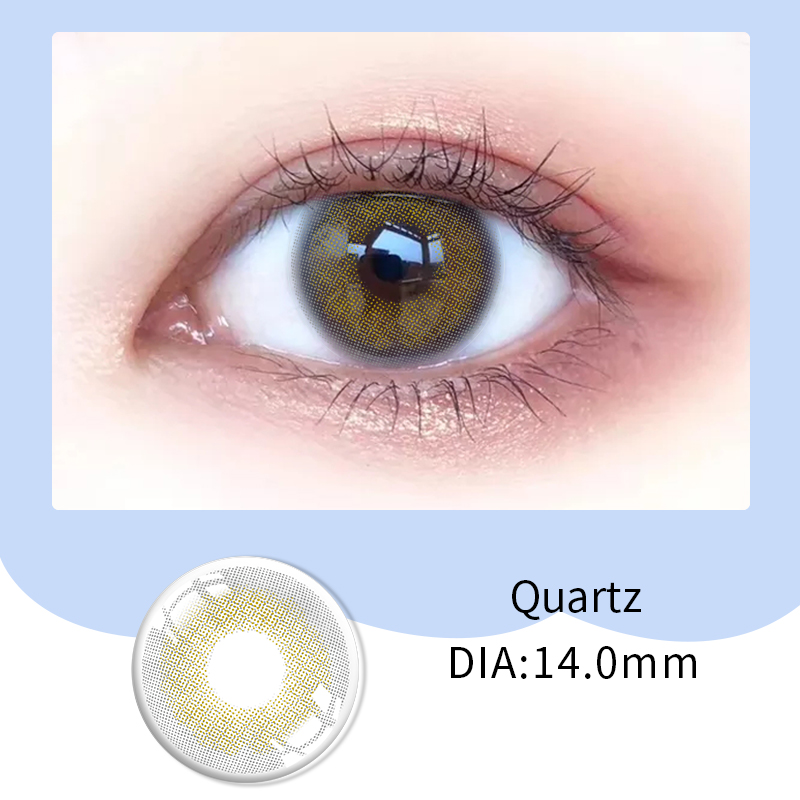 Eyes Color Contact Lenses With Diopters 1pair Natural Green Beautiful
