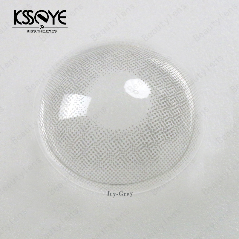 Colored Cosmetic Opaque Gray Contact Lens Bluish Grey Contacts Eyewear 14.0mm
