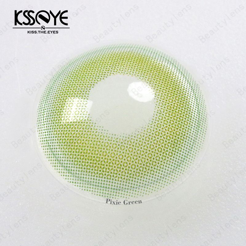CE0197 Natural Yearly Wildcat Green Contact Lens 3 Tones