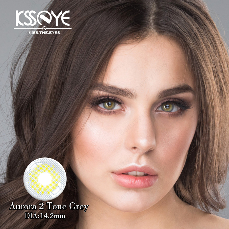 Aurora Brown Colour Contact Lenses Soft Yearly Natural Eye Contact Len