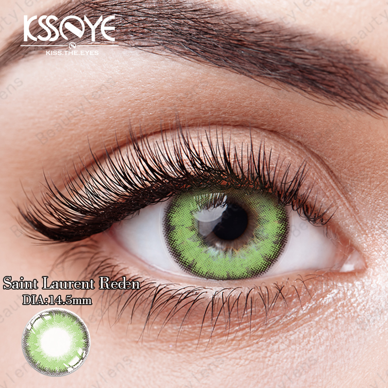 KSSEYE Yearly Solid Natural Color Contact Lens 8.5mm Pink Purple Red