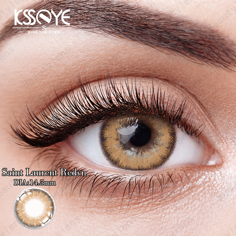 KSSEYE Yearly Solid Natural Color Contact Lens 8.5mm Pink Purple Red