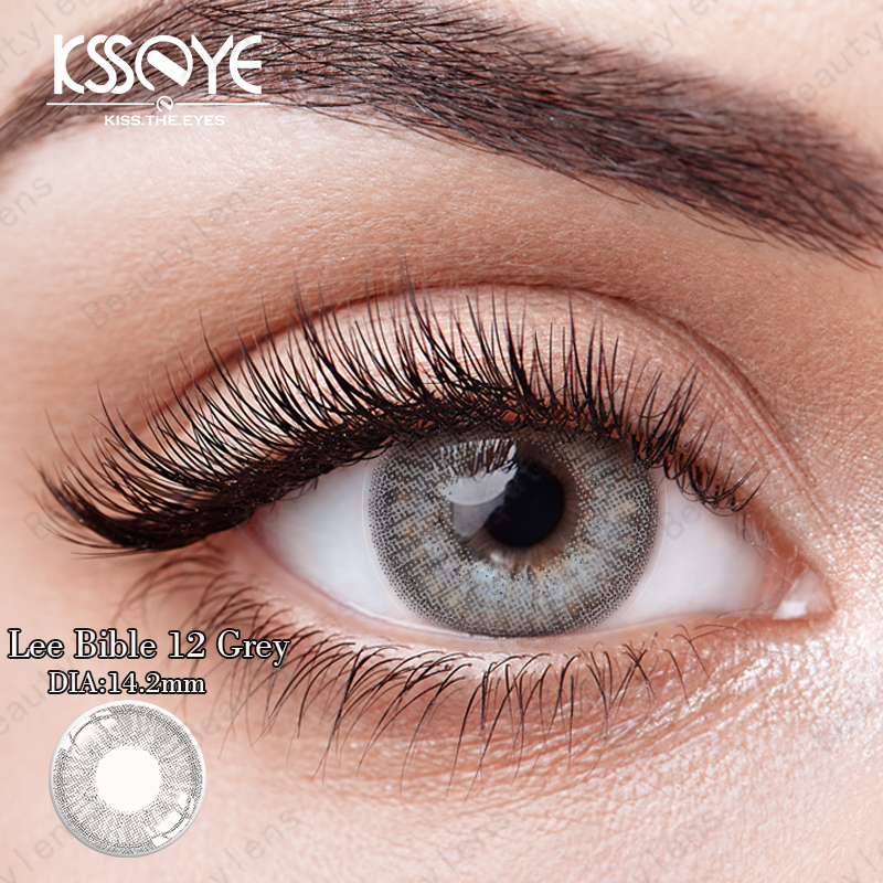 KSSEYE Lee Bible Colour Grey Brown Eye Contact Lenses 14.2mm