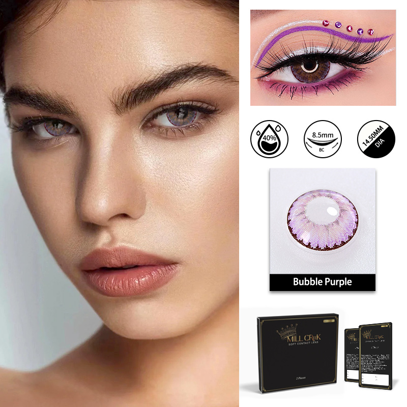 OEM Purple Brown Halloween Eye Contacts 14.5mm for party