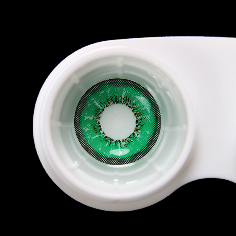 KSSEYE 14.5mm Prescribed Green Contact Lenses For Annual Graduation