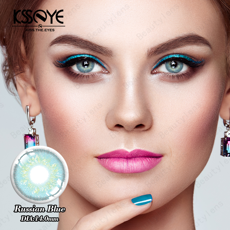 Custom Amethyst Colored Contacts Cosmetic Eye Lenses On Brown Eyes