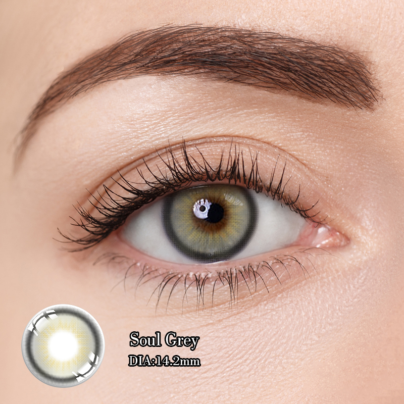 Eco Disposable Daily Tulip Gray Contact Lens For Dry Eyes