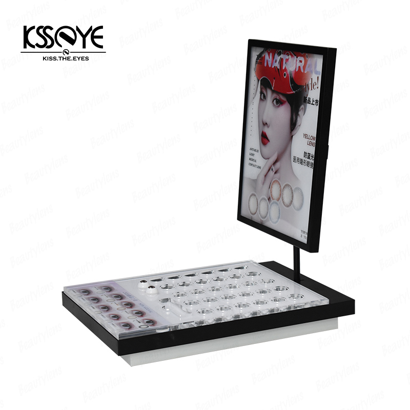Personalised Counter Top Contact Lens Accessories Holder Display Case