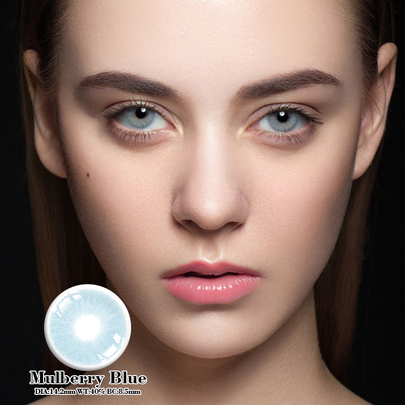Customized Lime Green Brown Colored Brand Contact Lenses For Brown Eyes 14.0mm