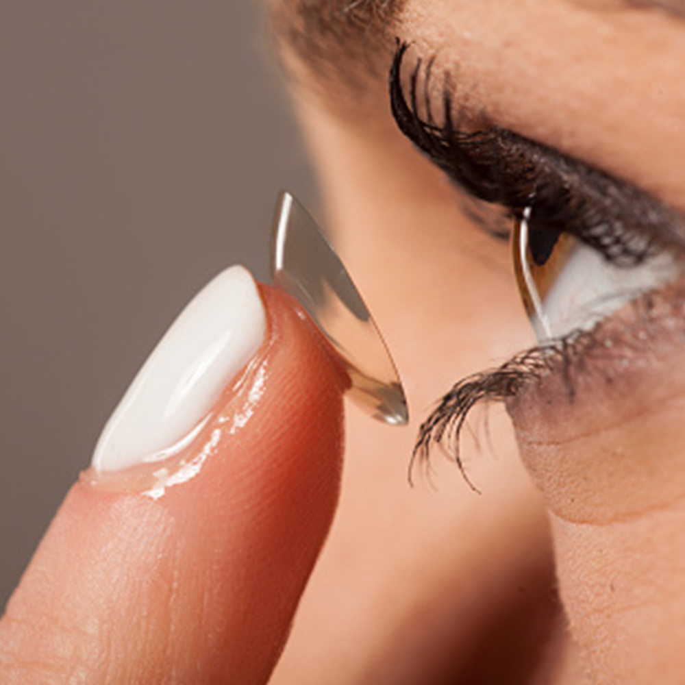 One Day Transparent Clear Color Contact Lenses For Short Sight Astigmatism