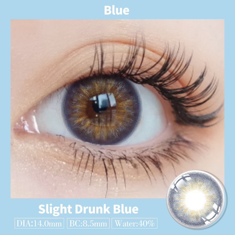 Eco Colored Yearly 3 Tone Contact Lenses Natural Eye Lenses 14.0mm
