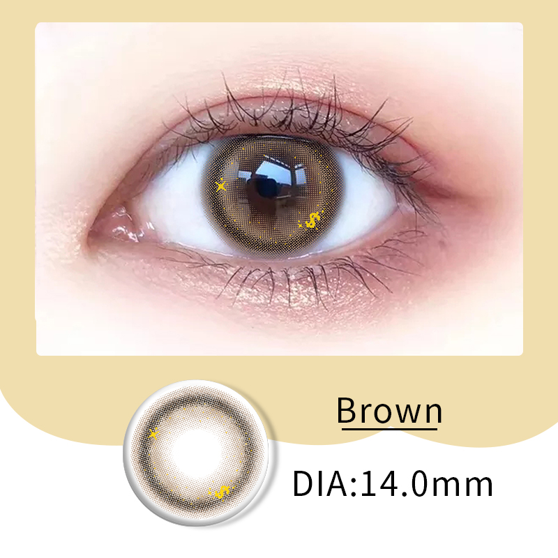 ISO13485 Eye Enhancing Natural Color Contact Lens Prescription One Year 14mm