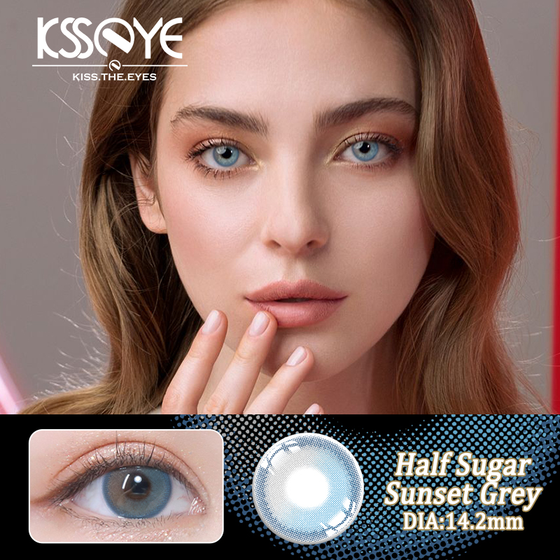 Realistic Eye Amethyst Color Contact Lens 14.5mm For Daily Use