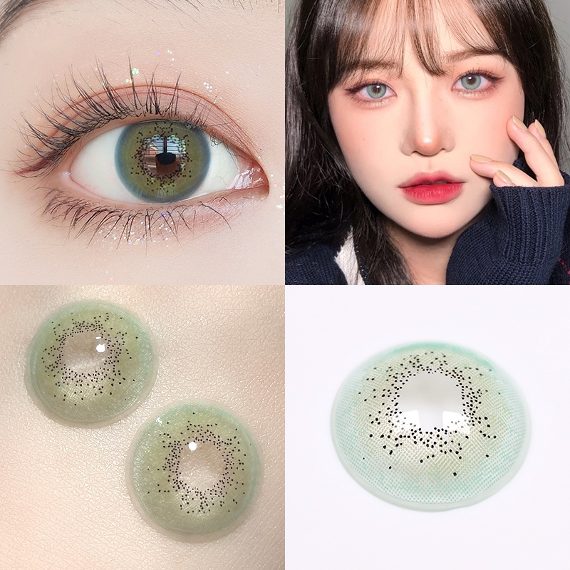 Daily Disposible Cosplay Contacts Lenses Turquoise Color Lens 14.2mm