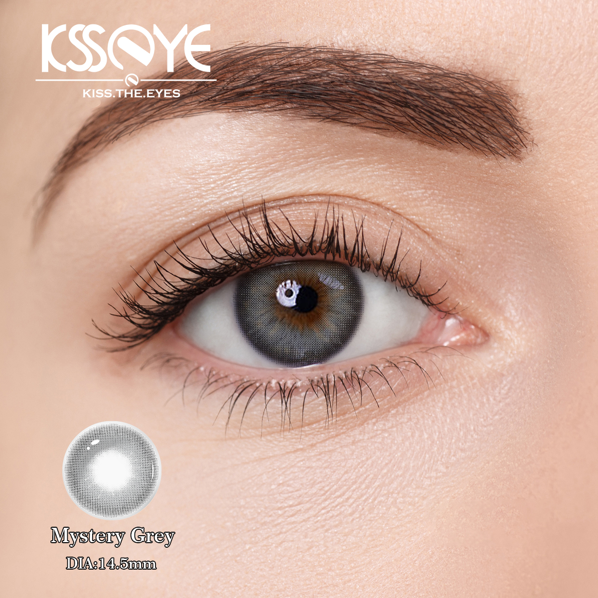 Customized Lime Green Brown Colored Brand Contact Lenses For Brown Eyes 14.2mm