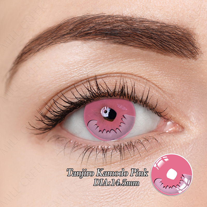 New Arrival Pink Crazy Colored Contacts Lens For Big Eye Beauty ISO13485 approved