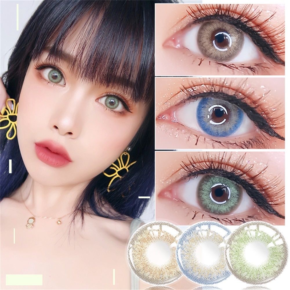 Custom Prescription Colored Contacts Toric Brown Blue For Light Eyes
