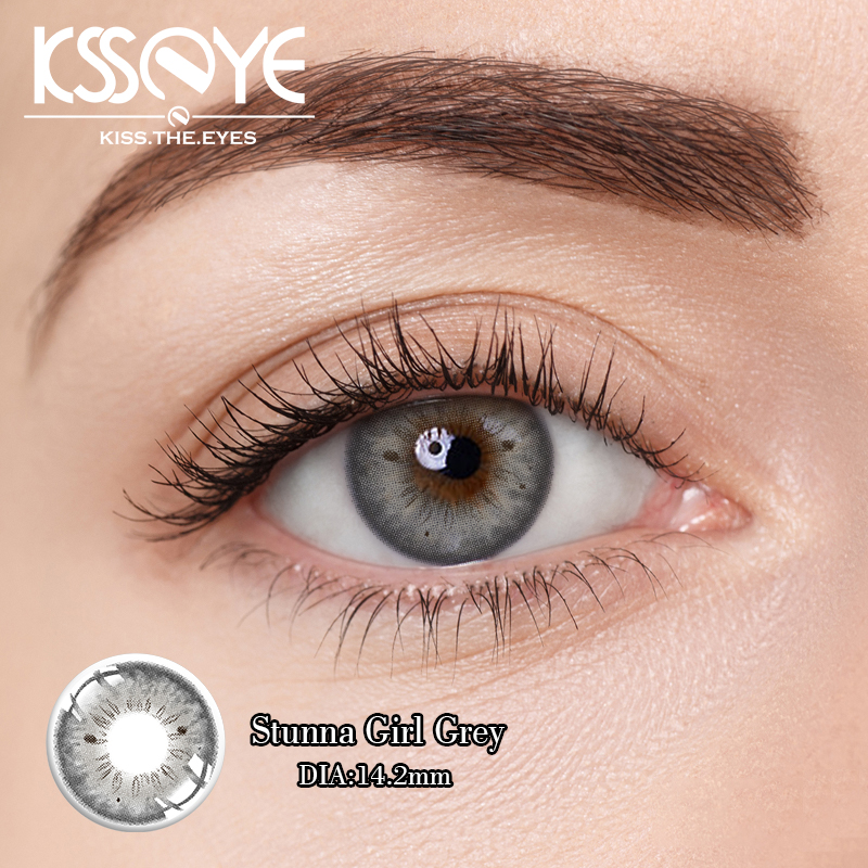 14.5mm Natural Looking Magic colored Grey Contact Lens Without Prescription