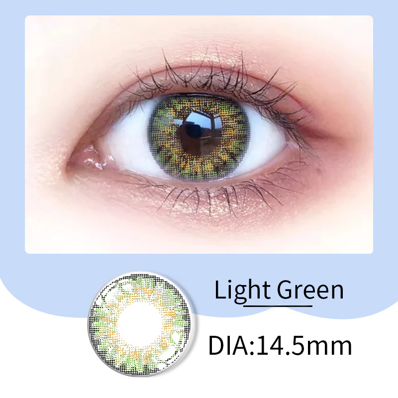 Cosmetic Natural Contact Lenses For Eyes Prescription With Diopter Large Diameter