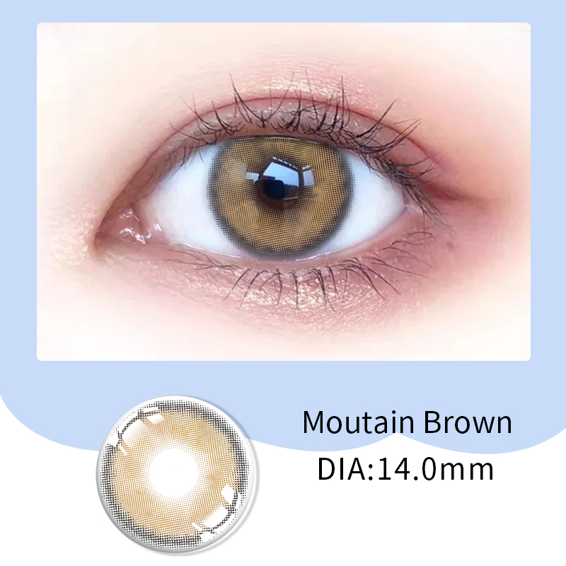 Two Tones Polar Lights soft contact lenses color 14.5mm For Light Eyes