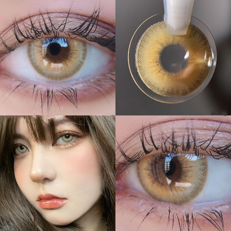 Eye Cosmetic Yearly Gray Contact Lens Colour 8.5mm Zero Power