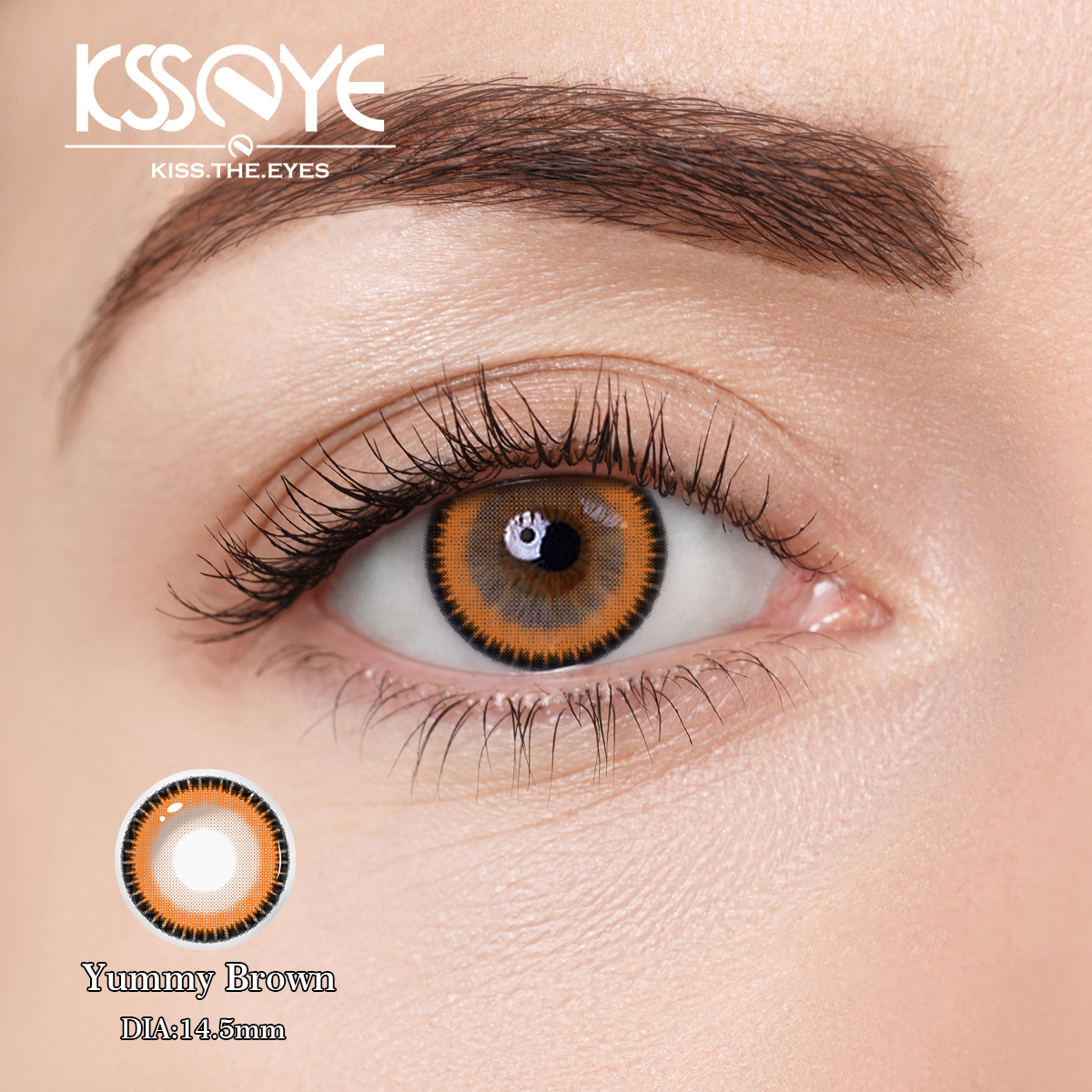 KSSEYE New Non Prescription Monthly Green Contact Lenses 0 Power 14.5mm