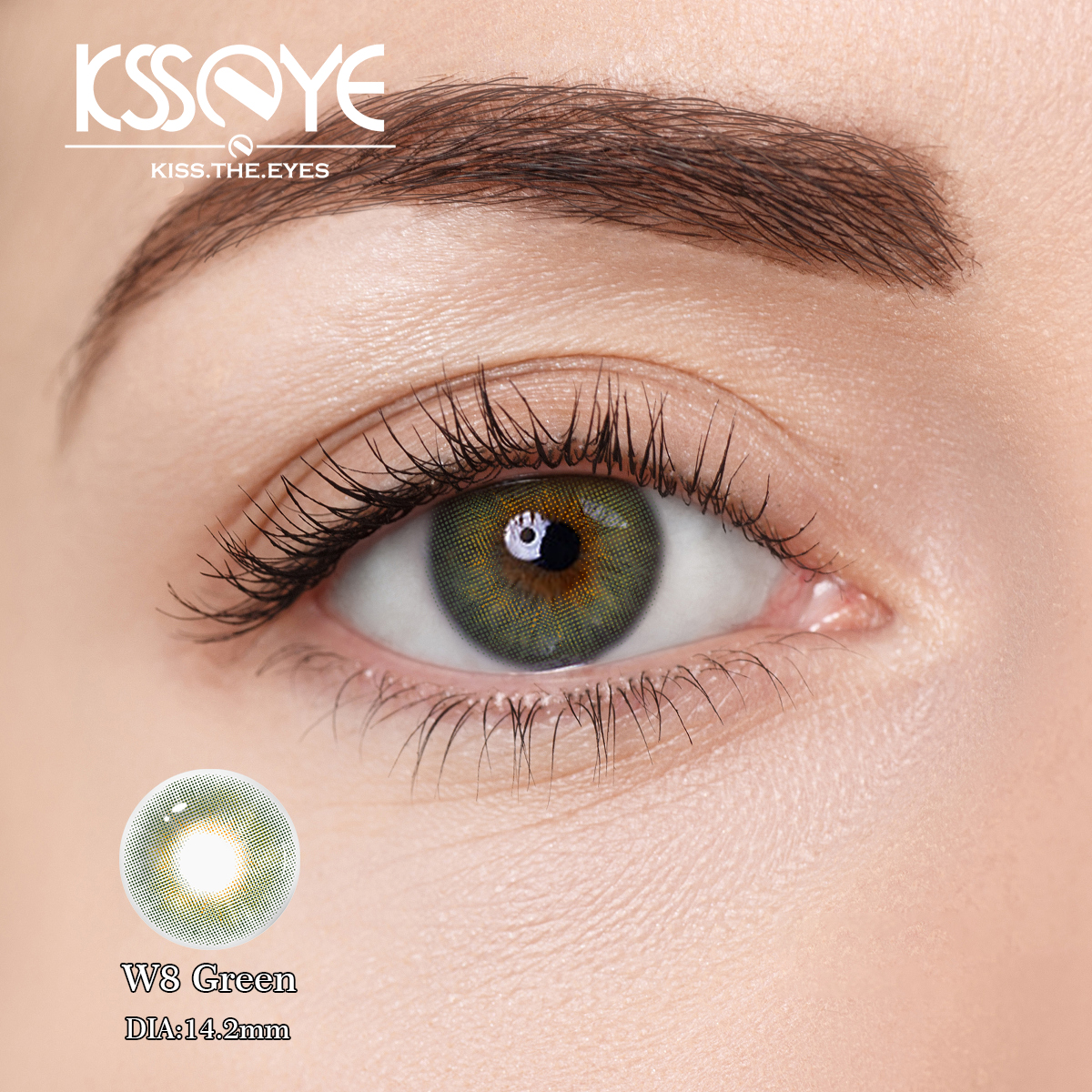 CE0197 Non Prescription Colored Eye Contact Lens 8.5mm 2 Tone 1 Year