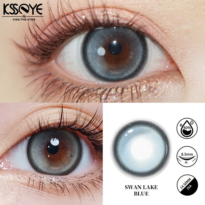Blue Contact Lenses Cosmetic Disposable Yearly
