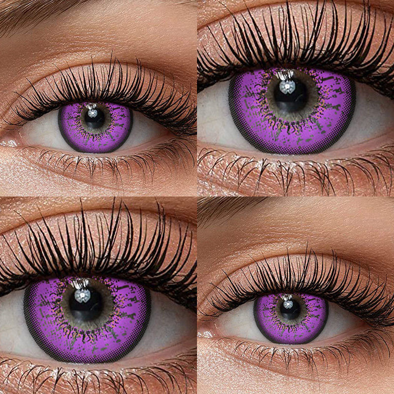 Beautiful Cosmetic 14.5 Mm Contact Lenses Dark Grey Colour